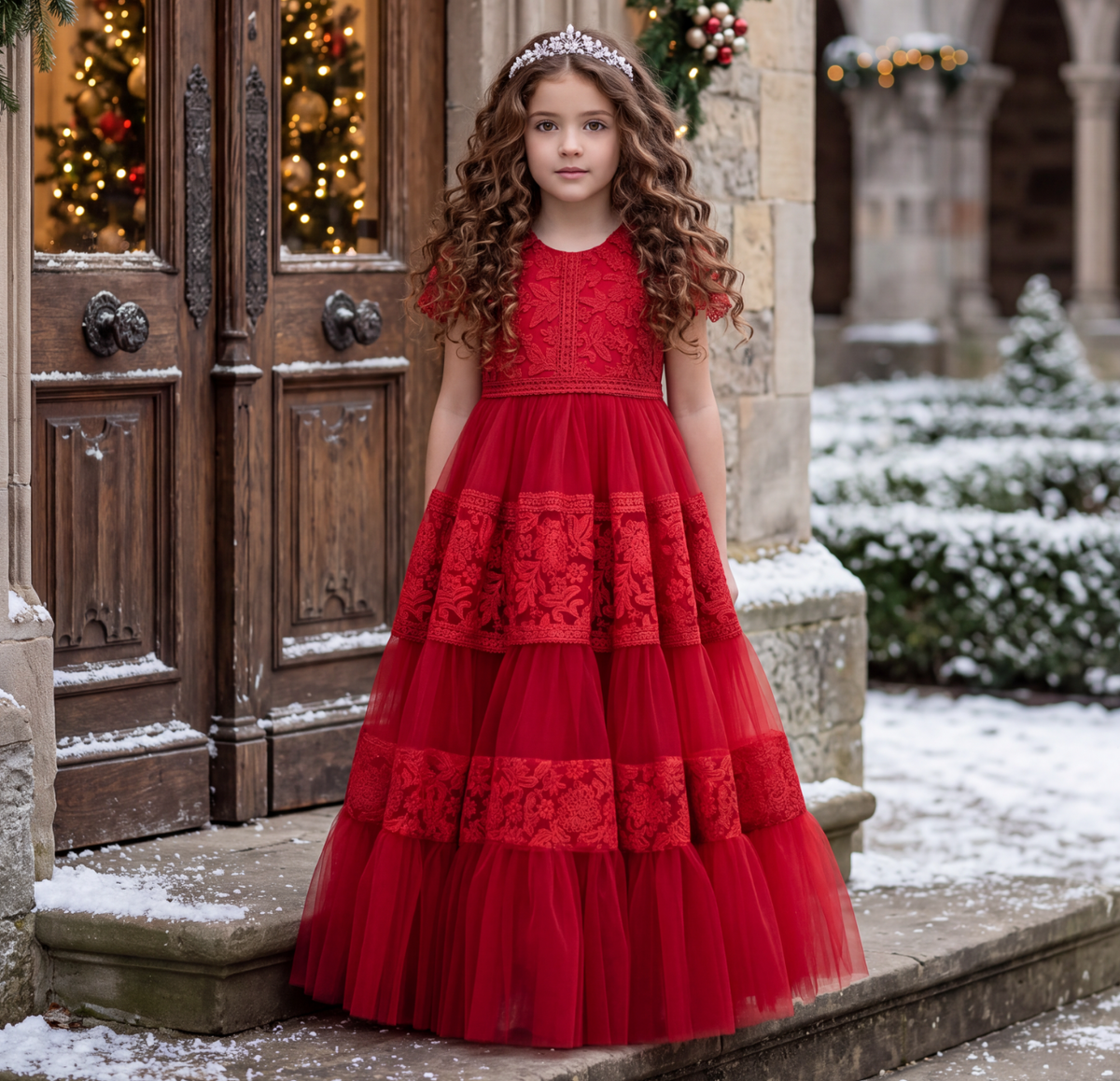 CATERINA DRESS CRIMSON