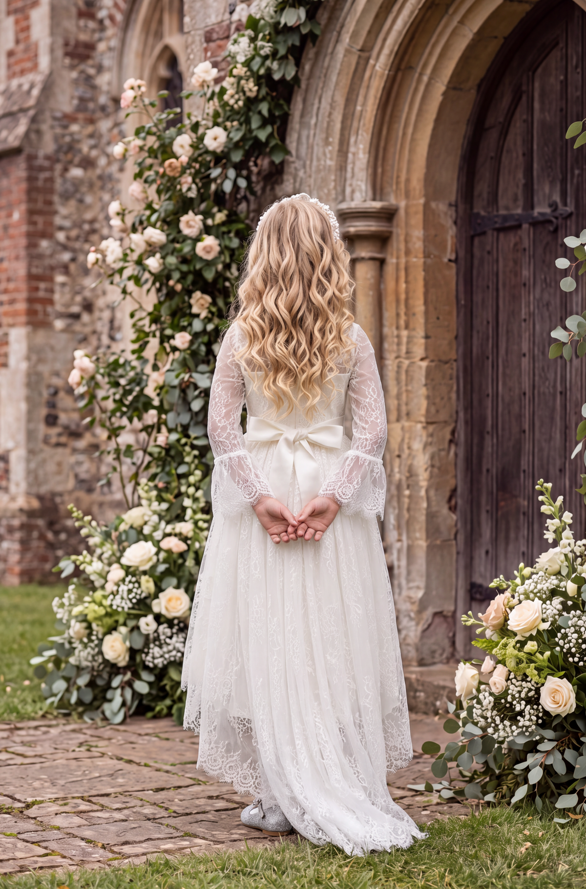 AINSLEY DRESS & BELT SET IVORY