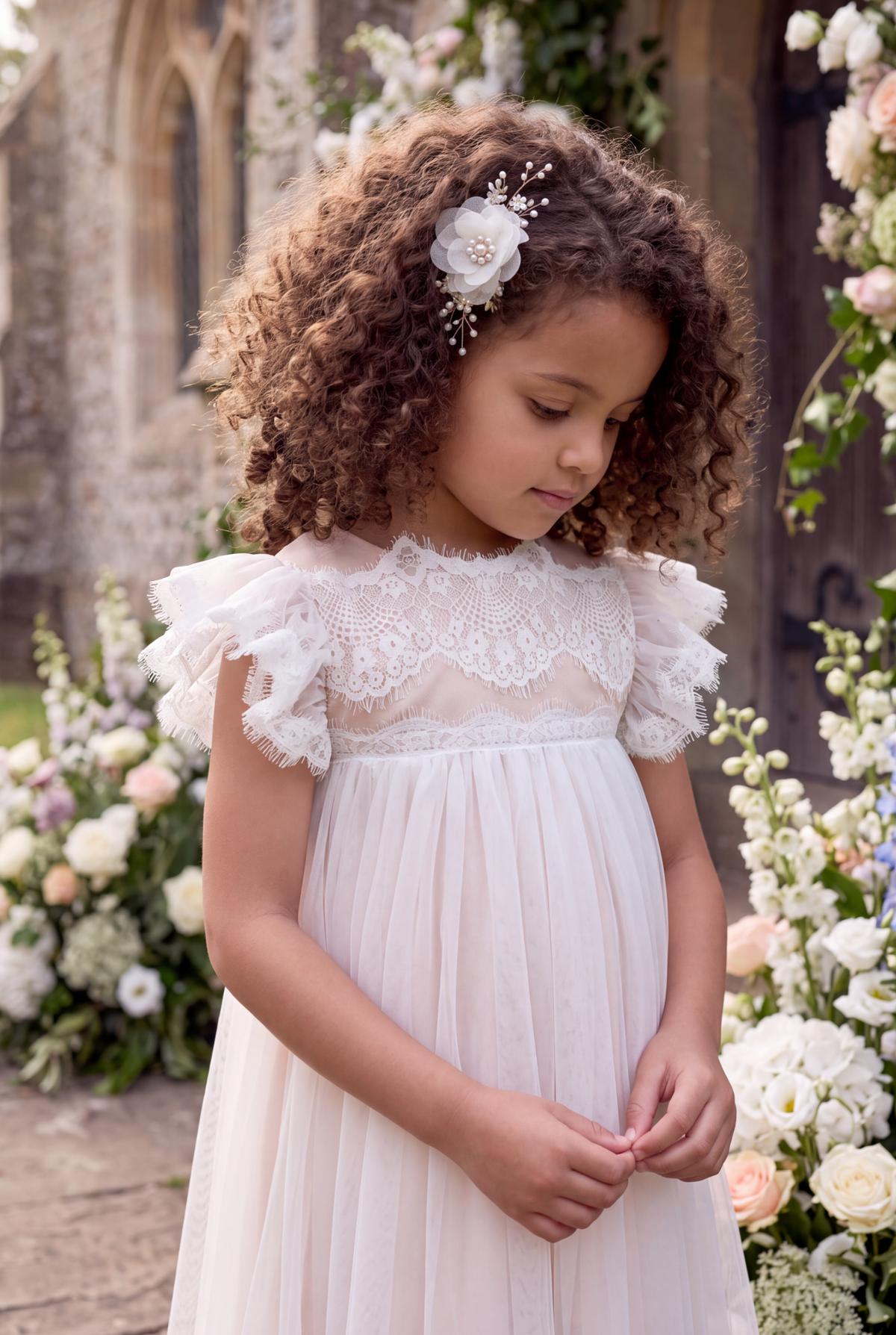 ADRIANA DRESS WHITE/NATURAL