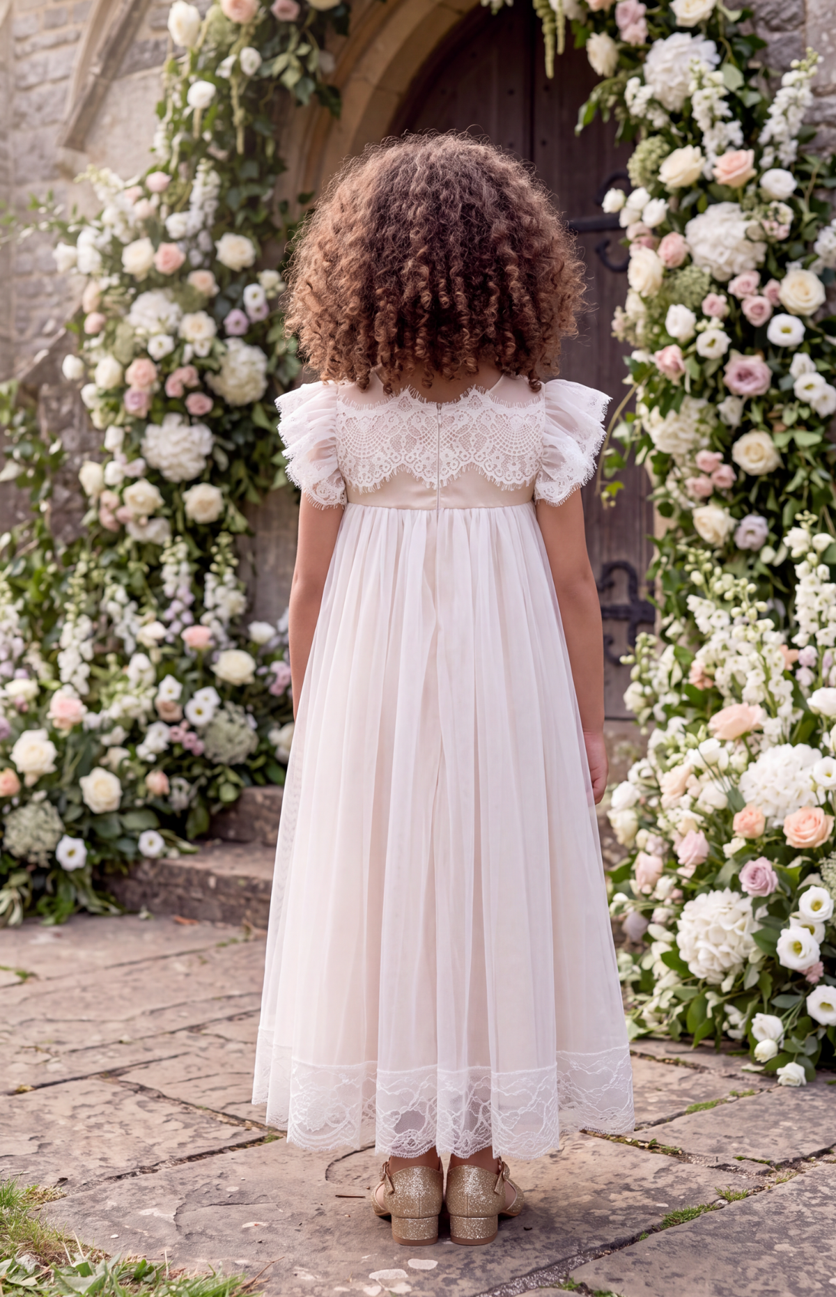 ADRIANA DRESS WHITE/NATURAL