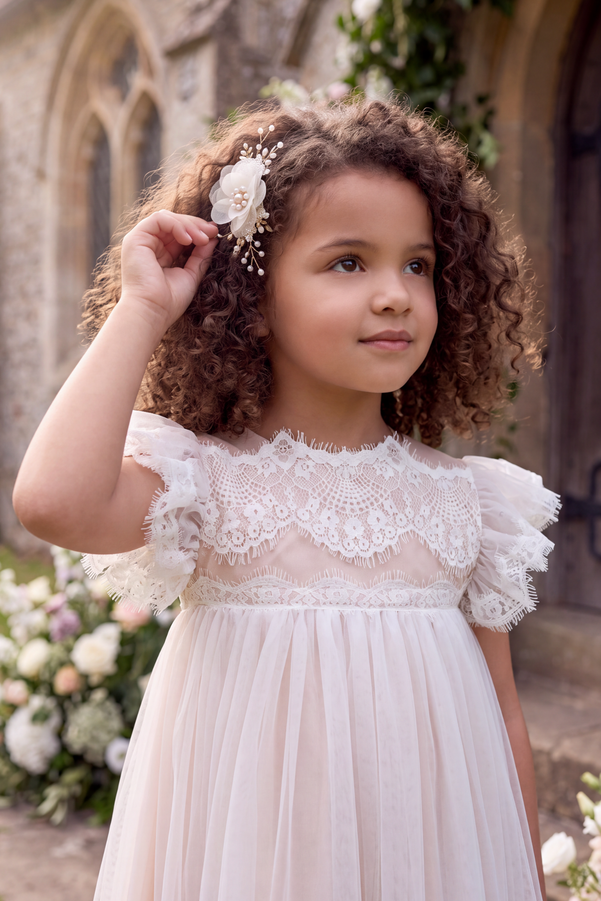 ADRIANA DRESS WHITE/NATURAL