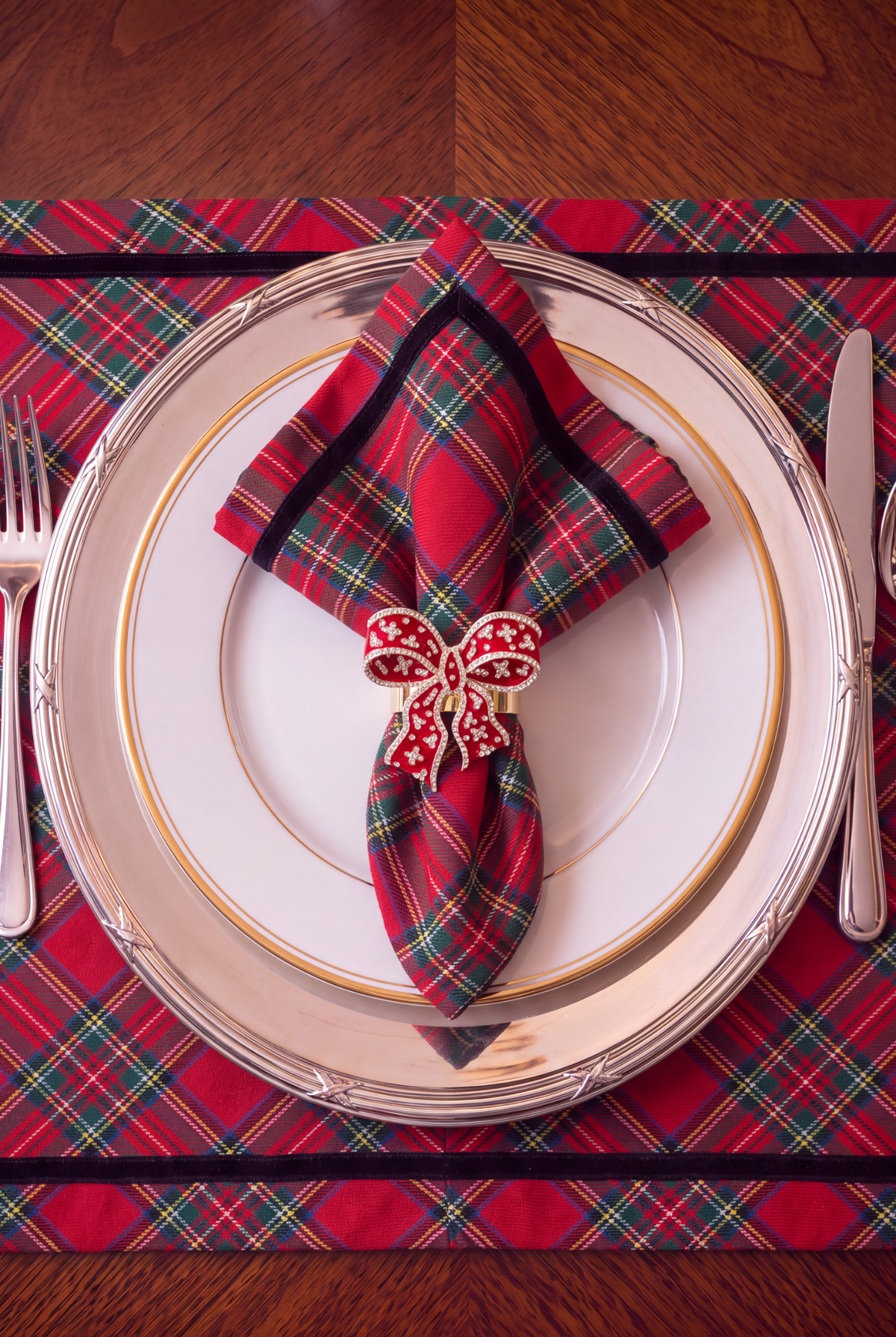 ROYAL STEWART TARTAN NAPKIN SET OF 4