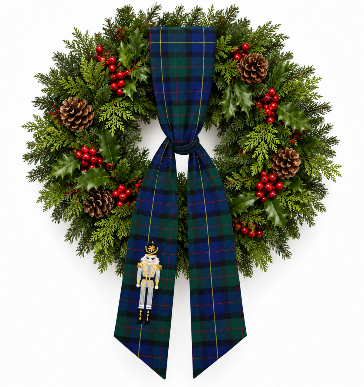 NUTCRACKER WREATH TIE