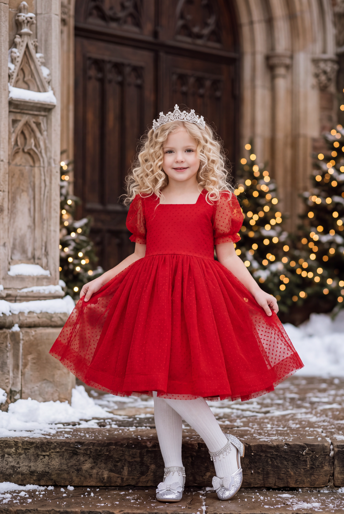 NORALEE DRESS CRIMSON