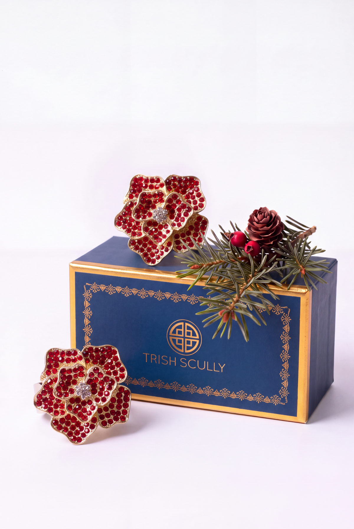 ROSE ROUGE NAPKIN RING SET OF 2
