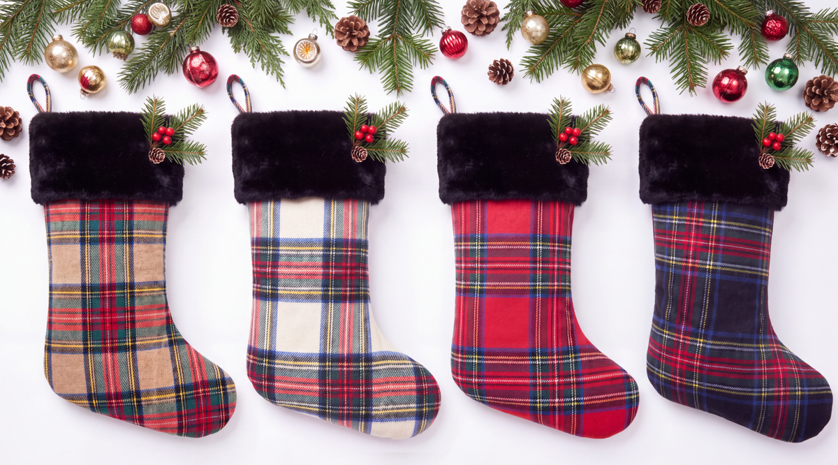 ST. ANDREWS TARTAN STOCKING TAN