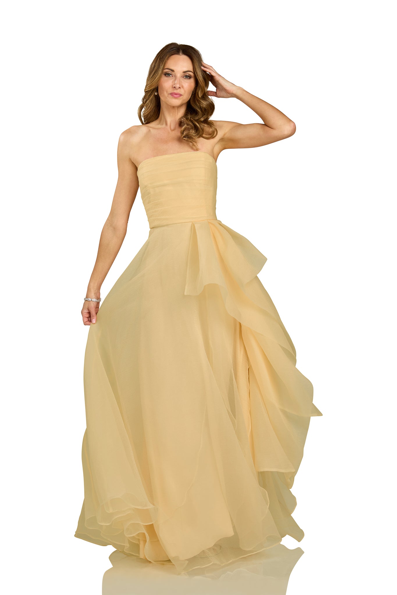 SYD GOWN GOLD ORGANZA