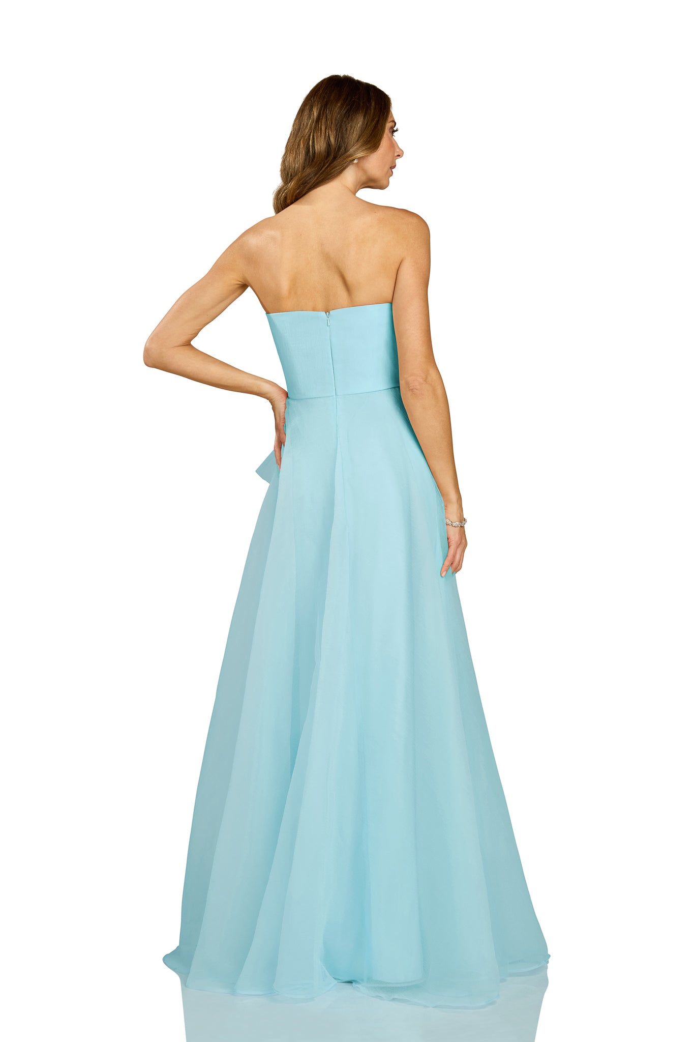 NALA GOWN BLUE ORGANZA