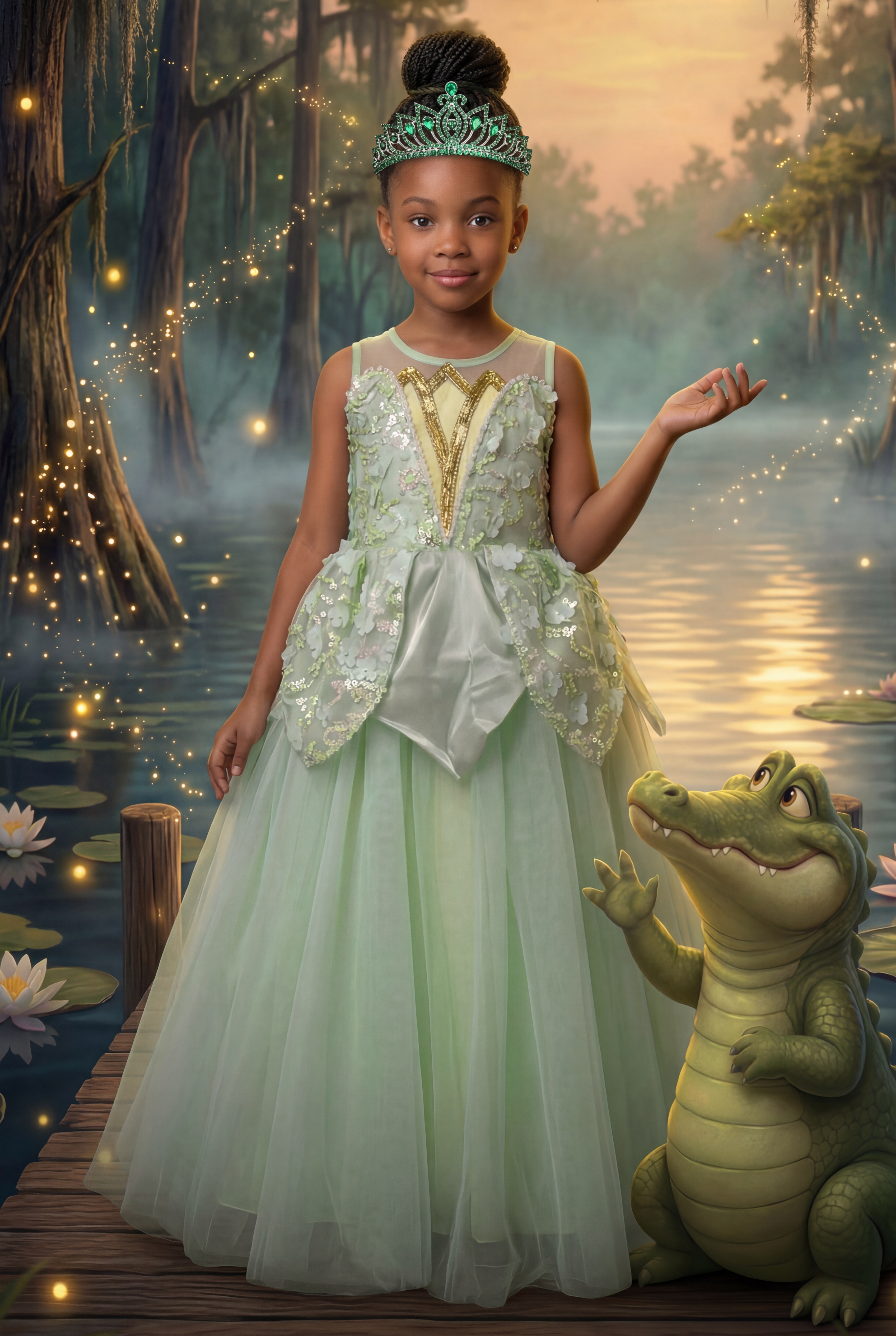 EMERALD BLOOM TIARA