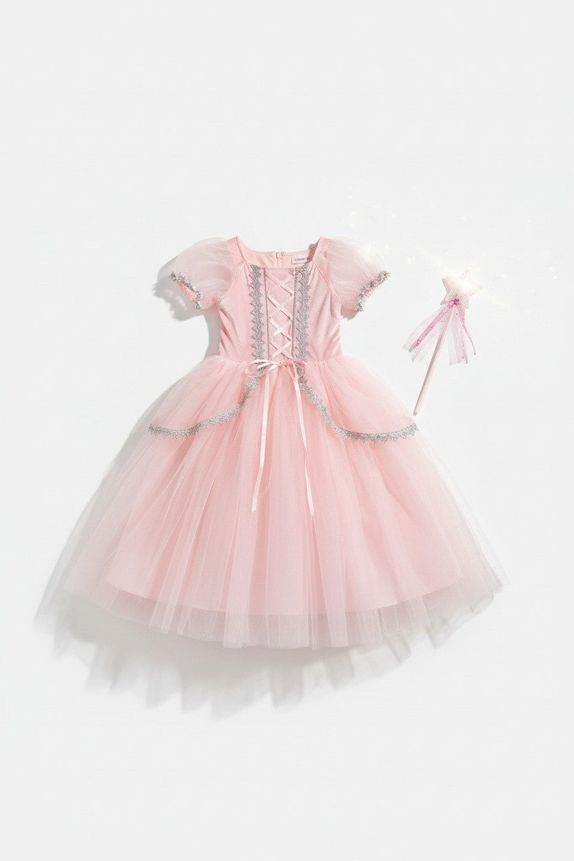 PRINCESS GLINDA DRESS & WAND SET