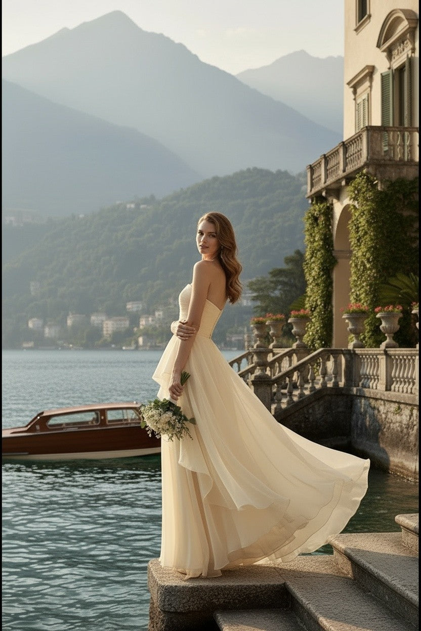 SYD GOWN GOLD ORGANZA