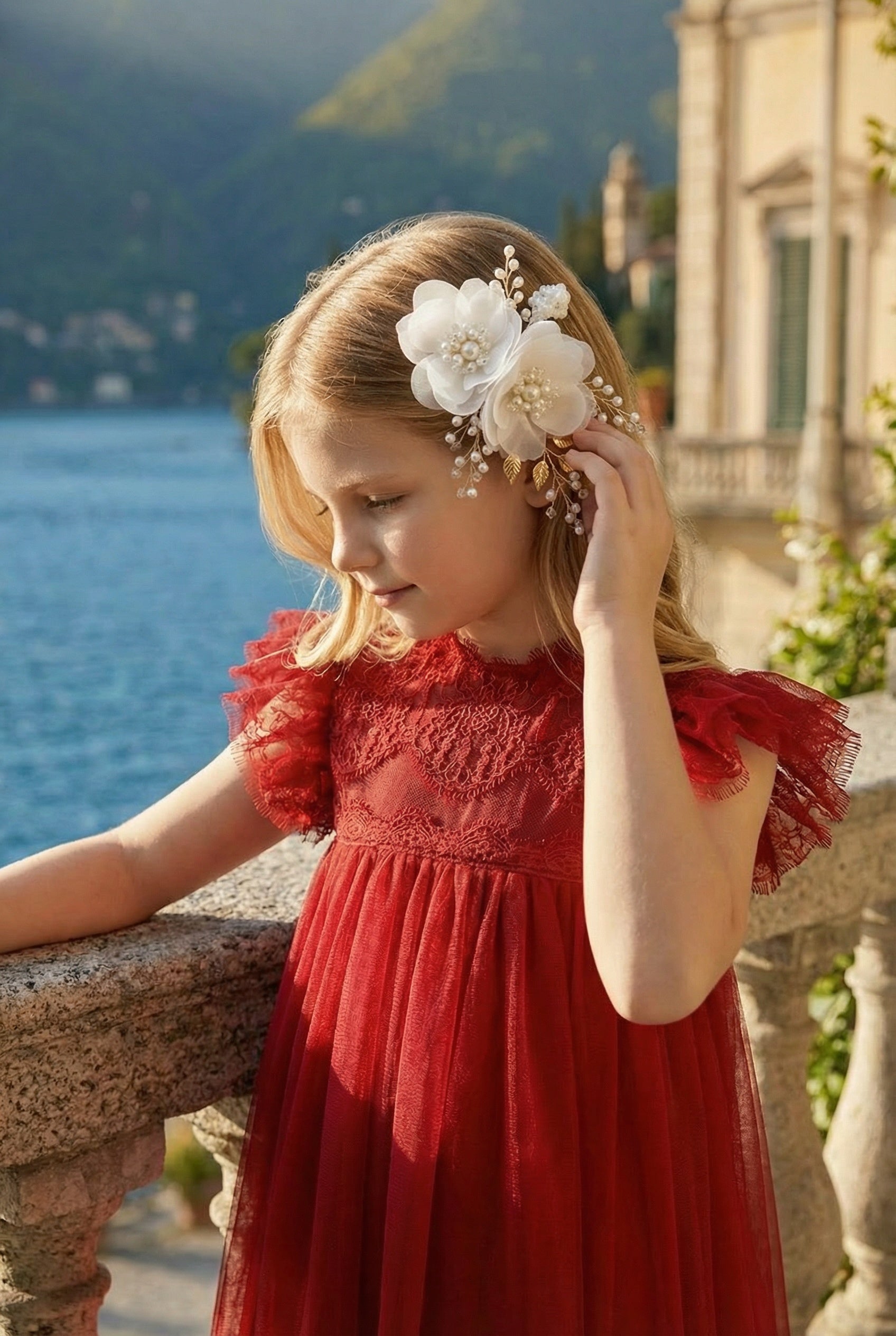 ADRIANA DRESS CRIMSON