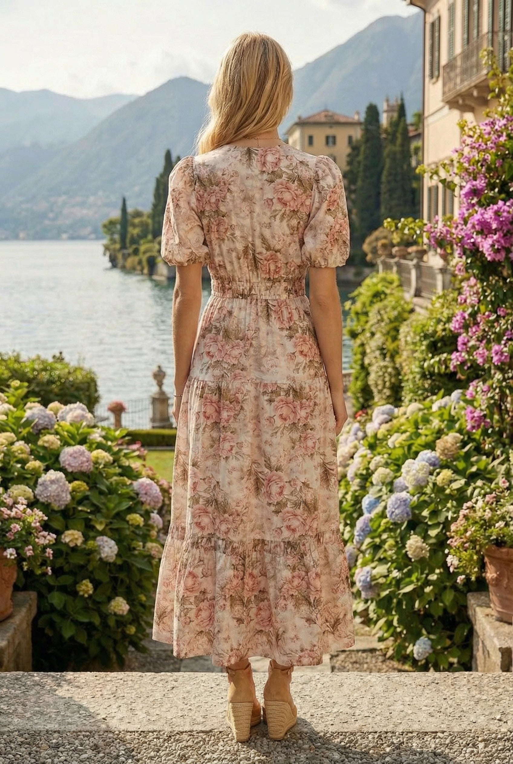 MAGGIE DRESS ROSE FLORAL