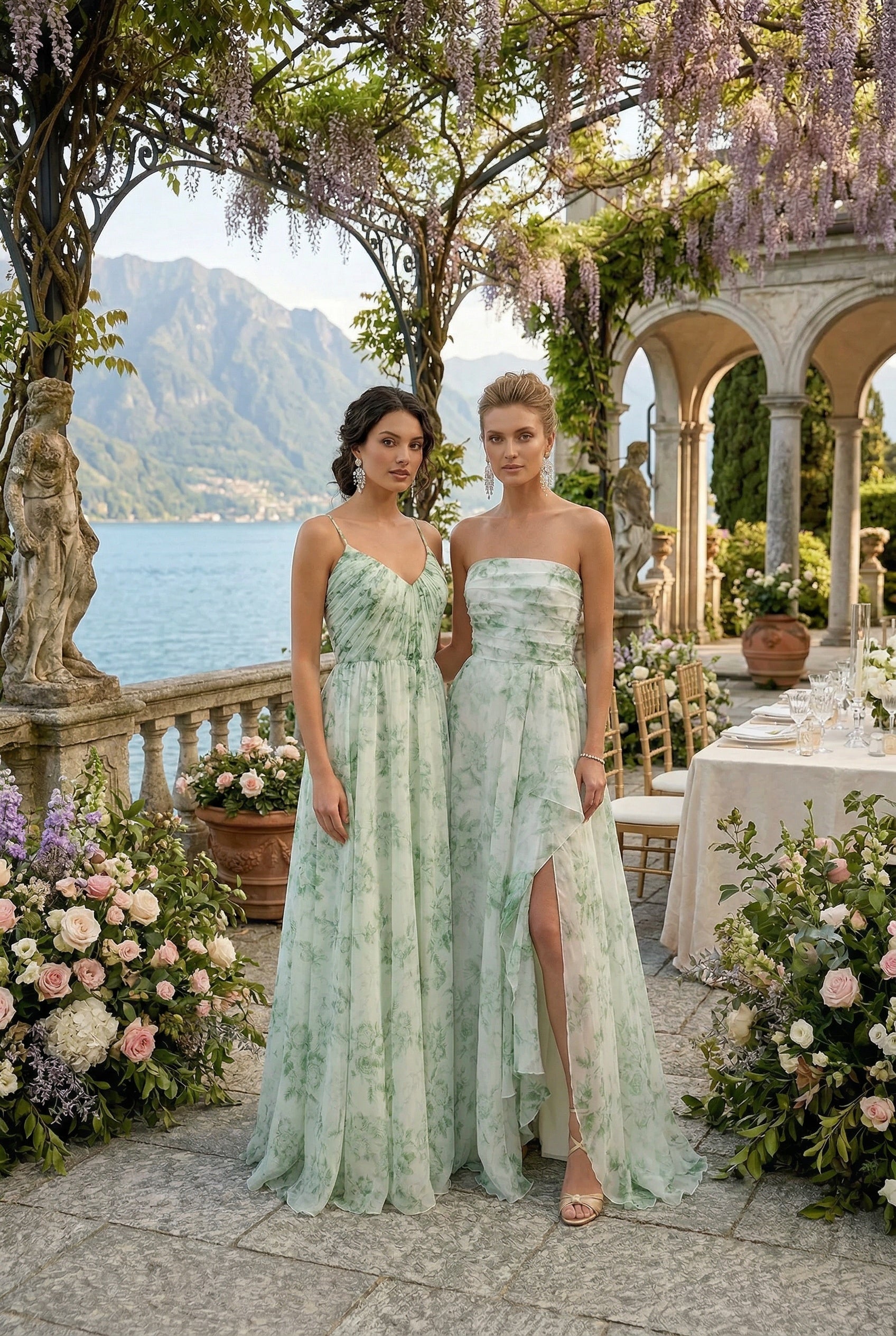 KENLEY GOWN GREEN