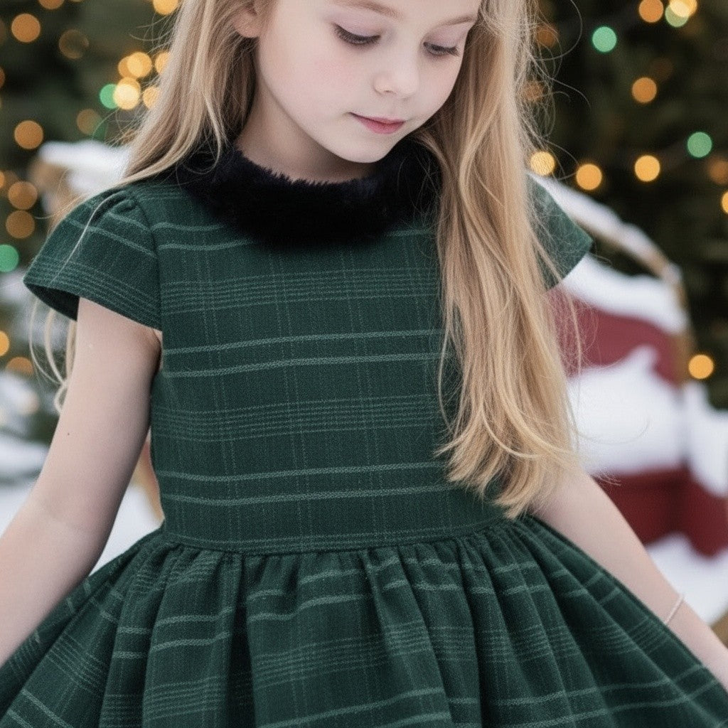 EVANGELINE DRESS EMERALD