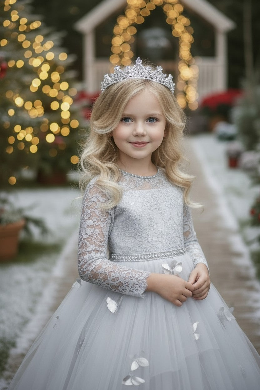 MARIPOSA GOWN SILVER