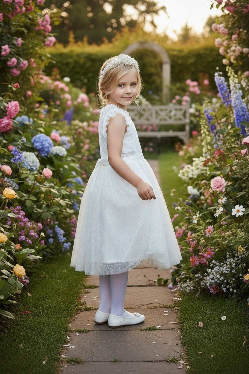 CLARISSA DRESS ANTIQUE WHITE