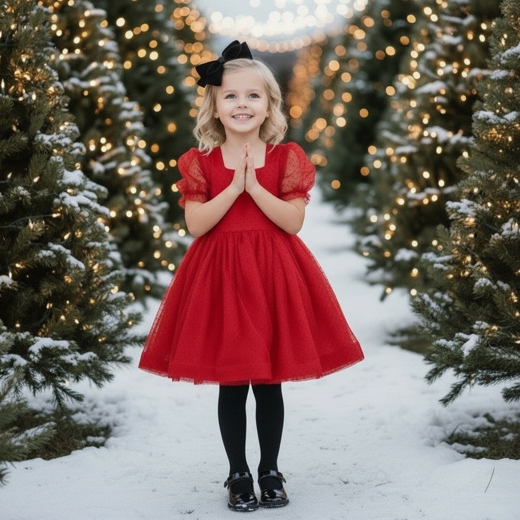 NORALEE DRESS CRIMSON