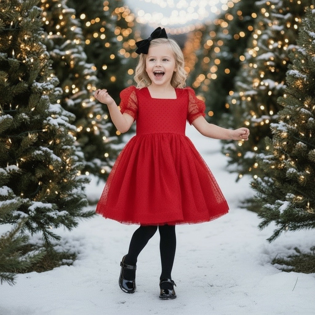 NORALEE DRESS CRIMSON