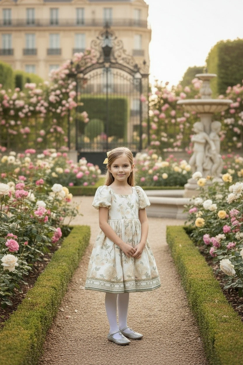 ARIELLE DRESS IVORY FLORAL