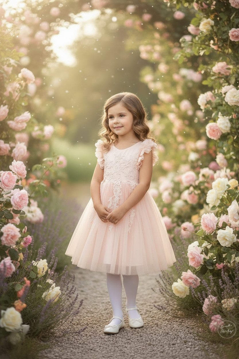 BIANCA DRESS PEACHY PINK