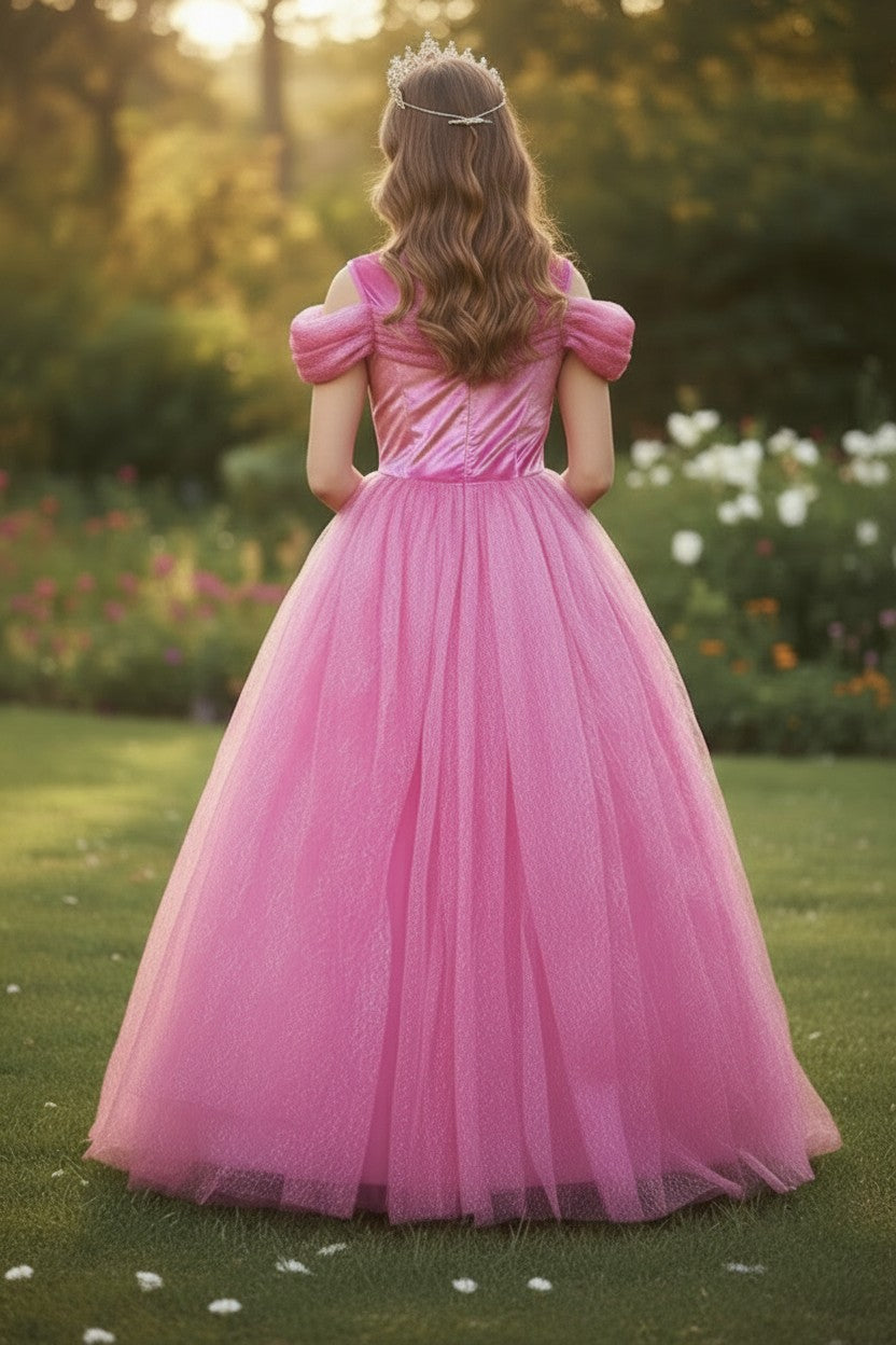 PINK PRINCESS GOWN FOR WOMEN