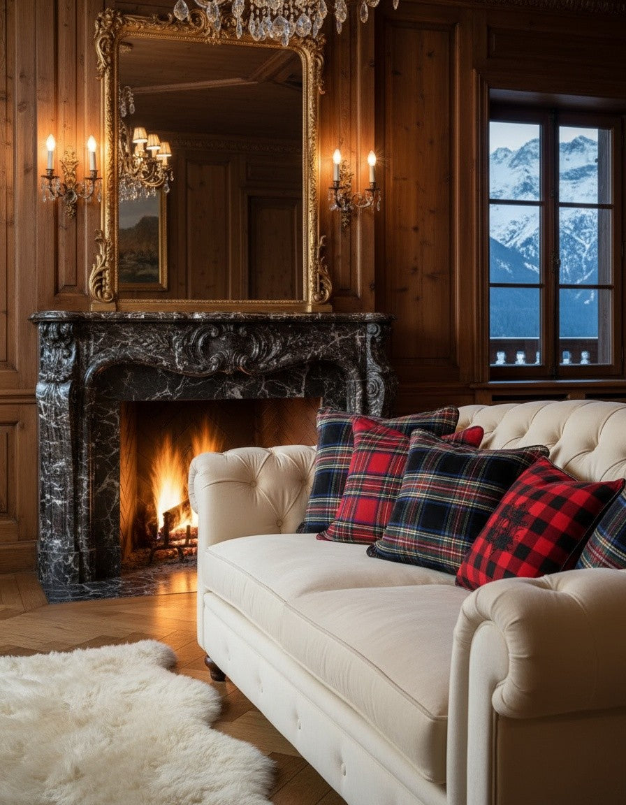 MONTROSE TARTAN PILLOW BLACK