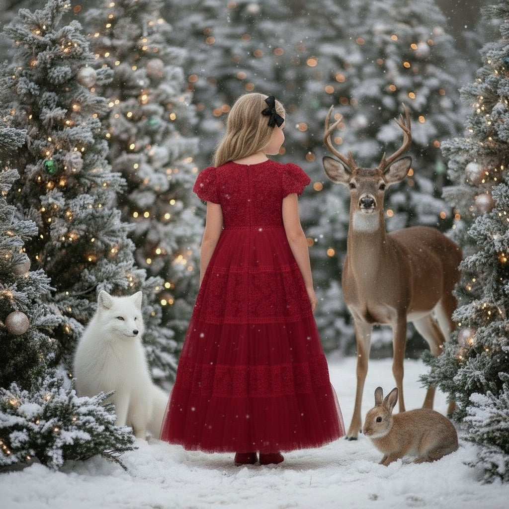 CATERINA DRESS CRIMSON