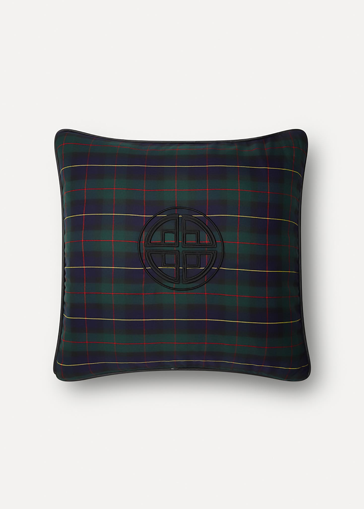 BLACK WATCH EMBROIDERED PILLOW CASE