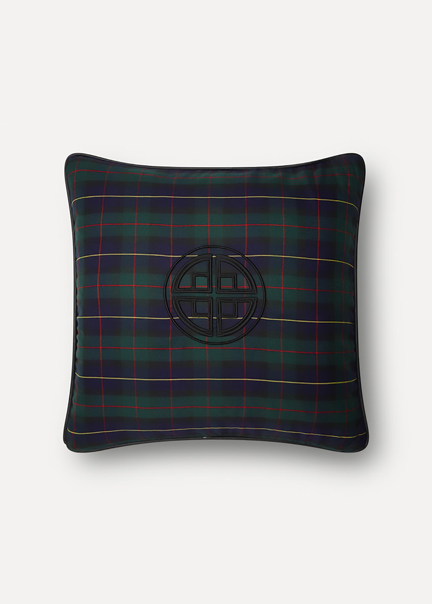 BLACK WATCH EMBROIDERED PILLOW CASE
