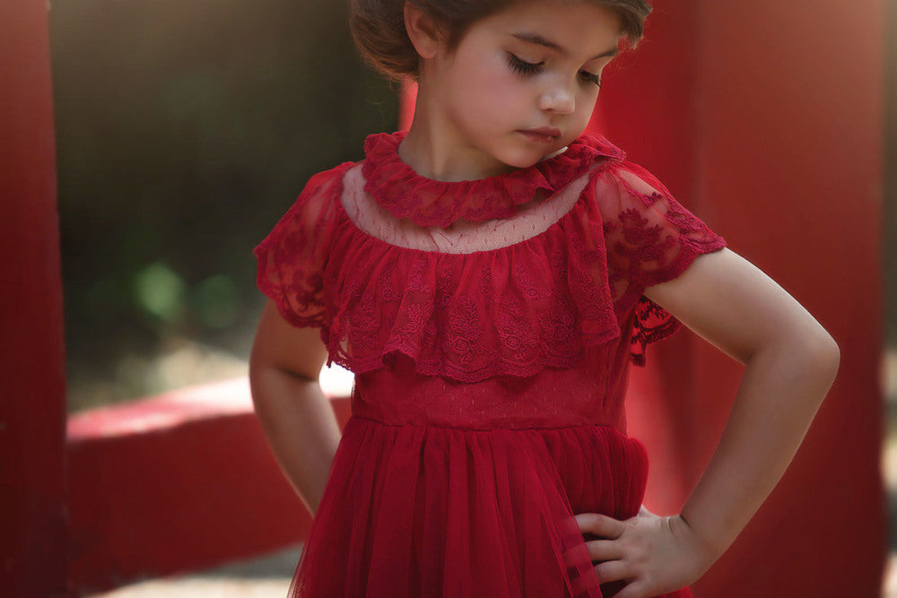 GIOVANNA GOWN CRIMSON