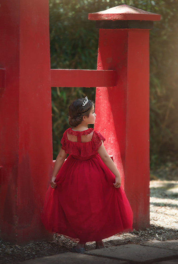 GIOVANNA GOWN CRIMSON