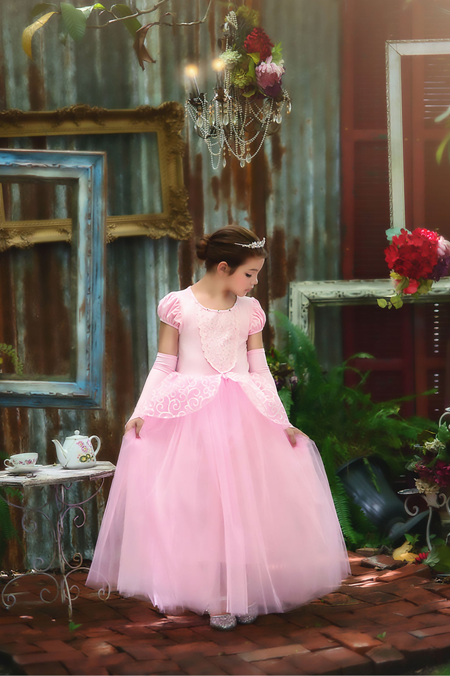 $29.99 DRESS UP SALE PRINCESS ADELINE GOWN & GLOVES SET PINK