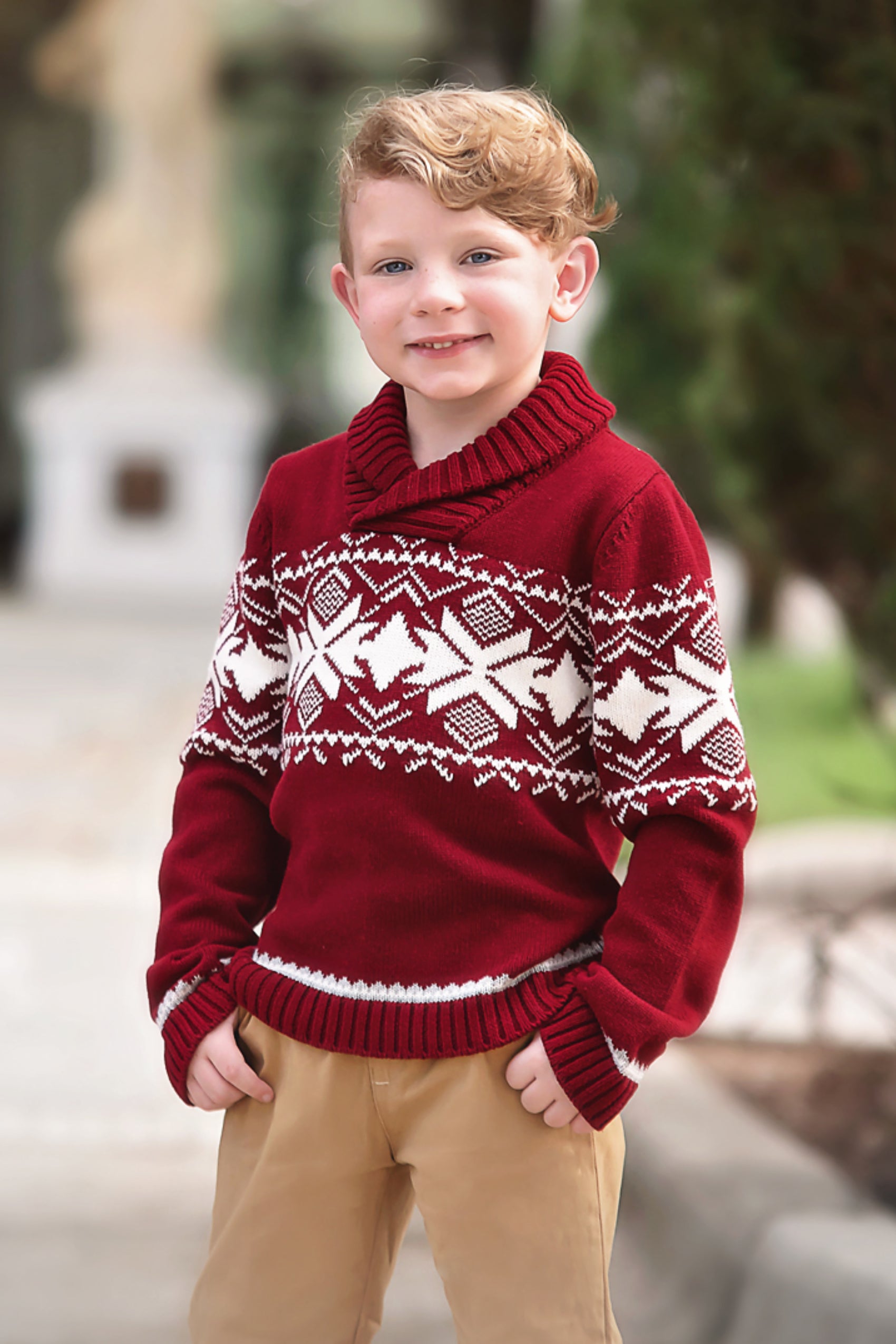 CHARLIE SWEATER CRIMSON-UNISEX