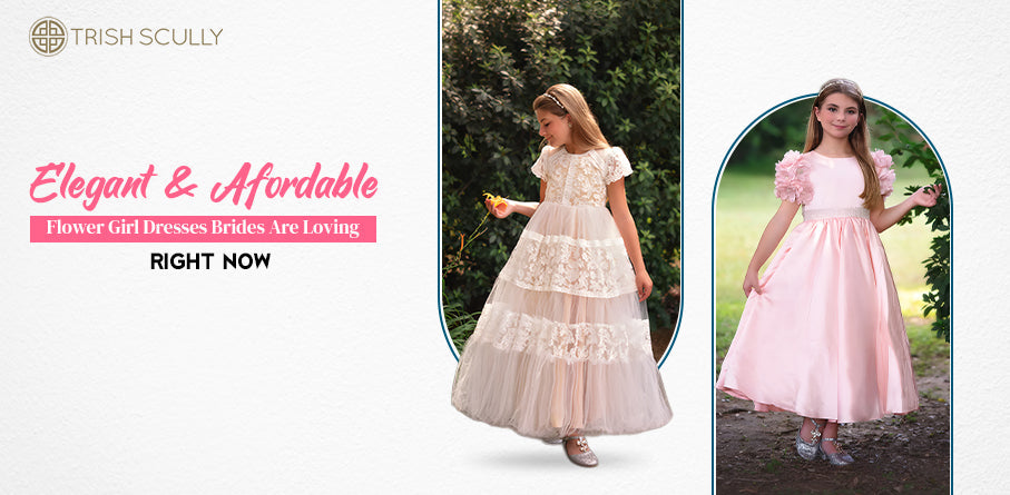 Elegant & Affordable Flower Girl Dresses Brides Are Loving Right Now