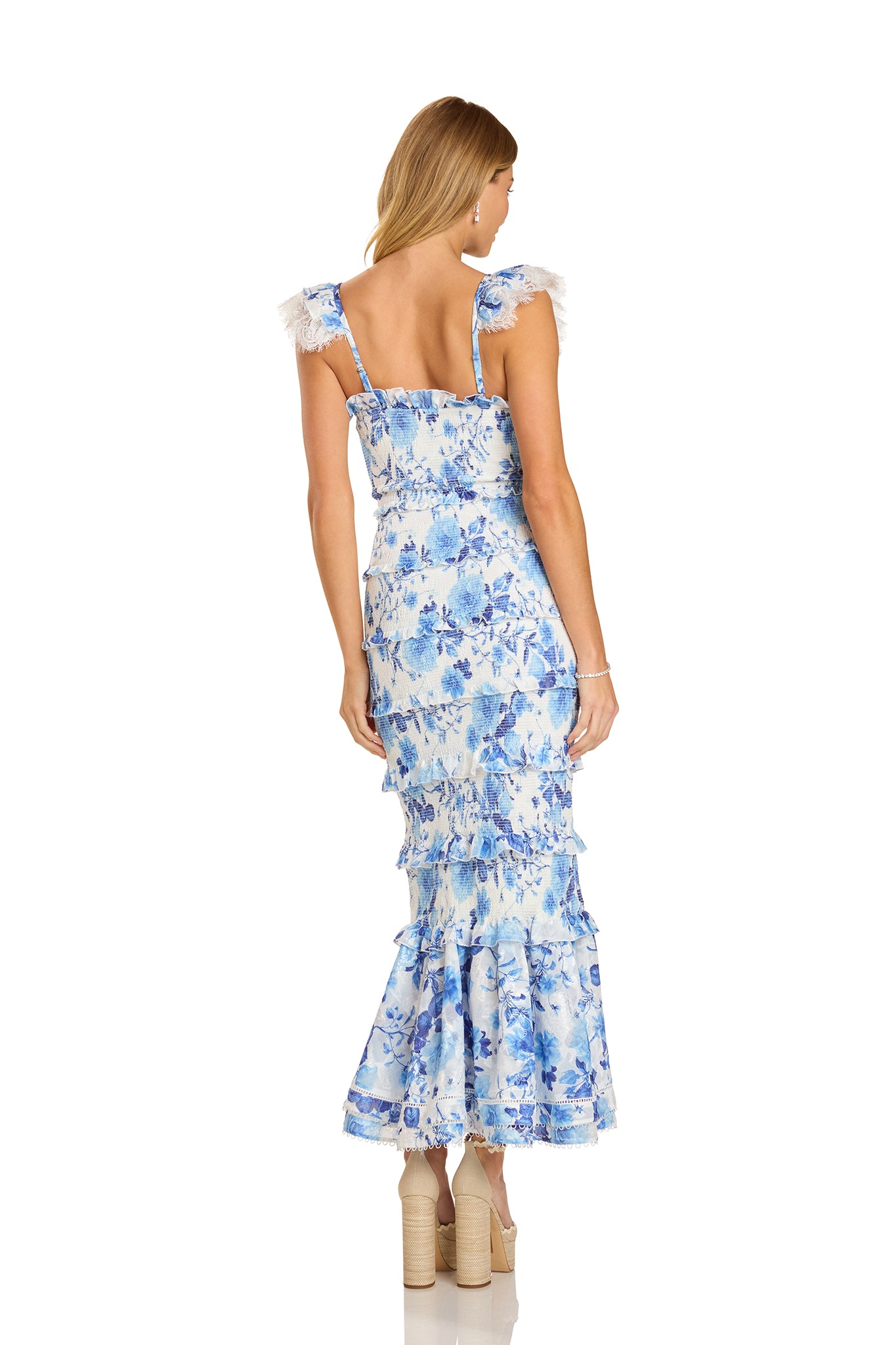 FRANCINE DRESS BLUE FLORAL