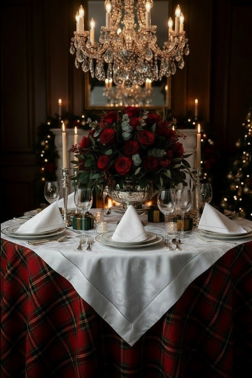 MILANO WHITE JACQUARD NAPKINS SET OF 4