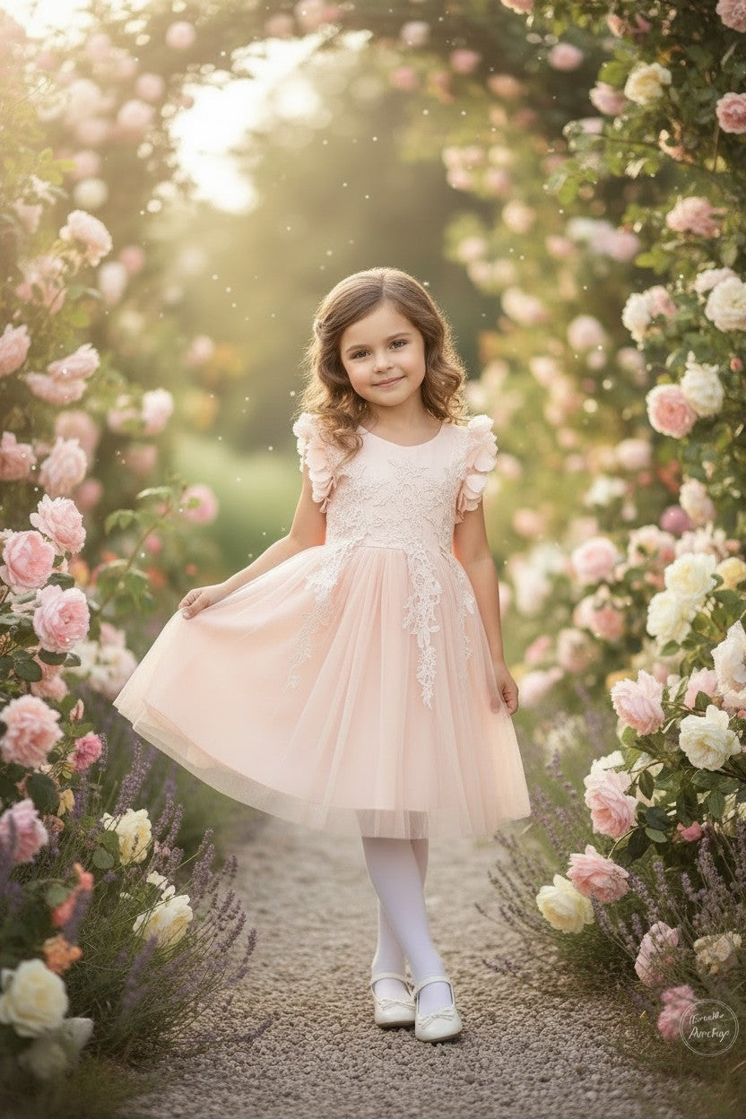 Bianca Dress Peachy Pink