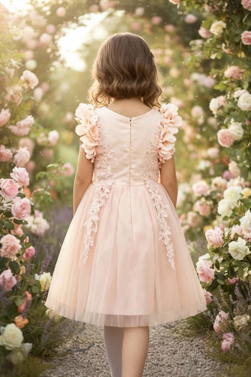 BIANCA DRESS PEACHY PINK