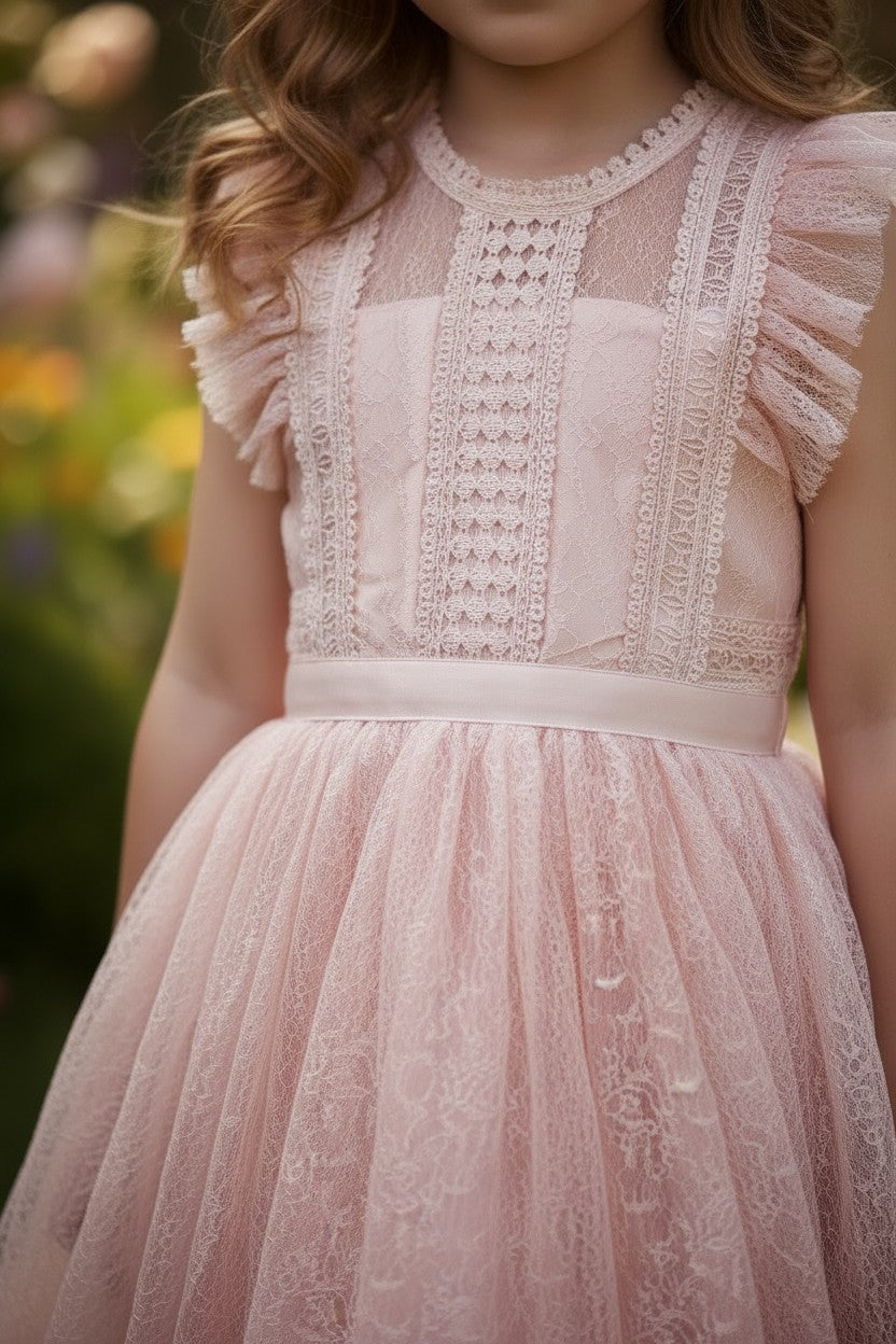 CLARISSA DRESS PEACHY PINK