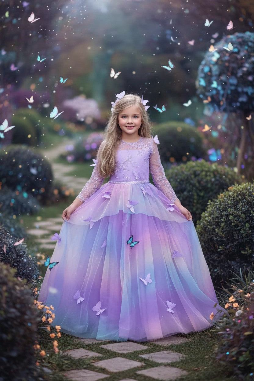 MARIPOSA GOWN WATERCOLORS