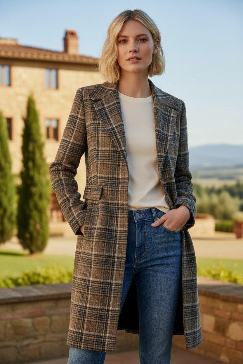 EMILIA PLAID COAT
