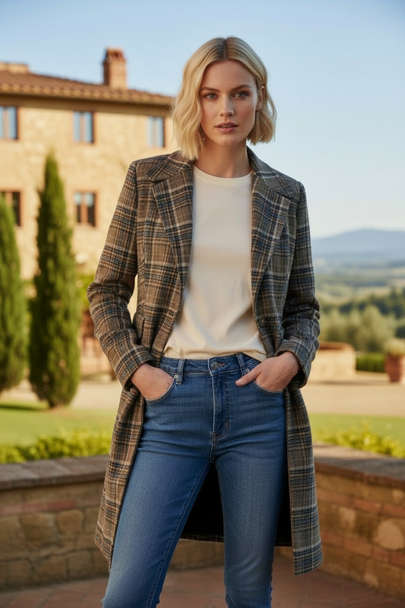 EMILIA PLAID COAT