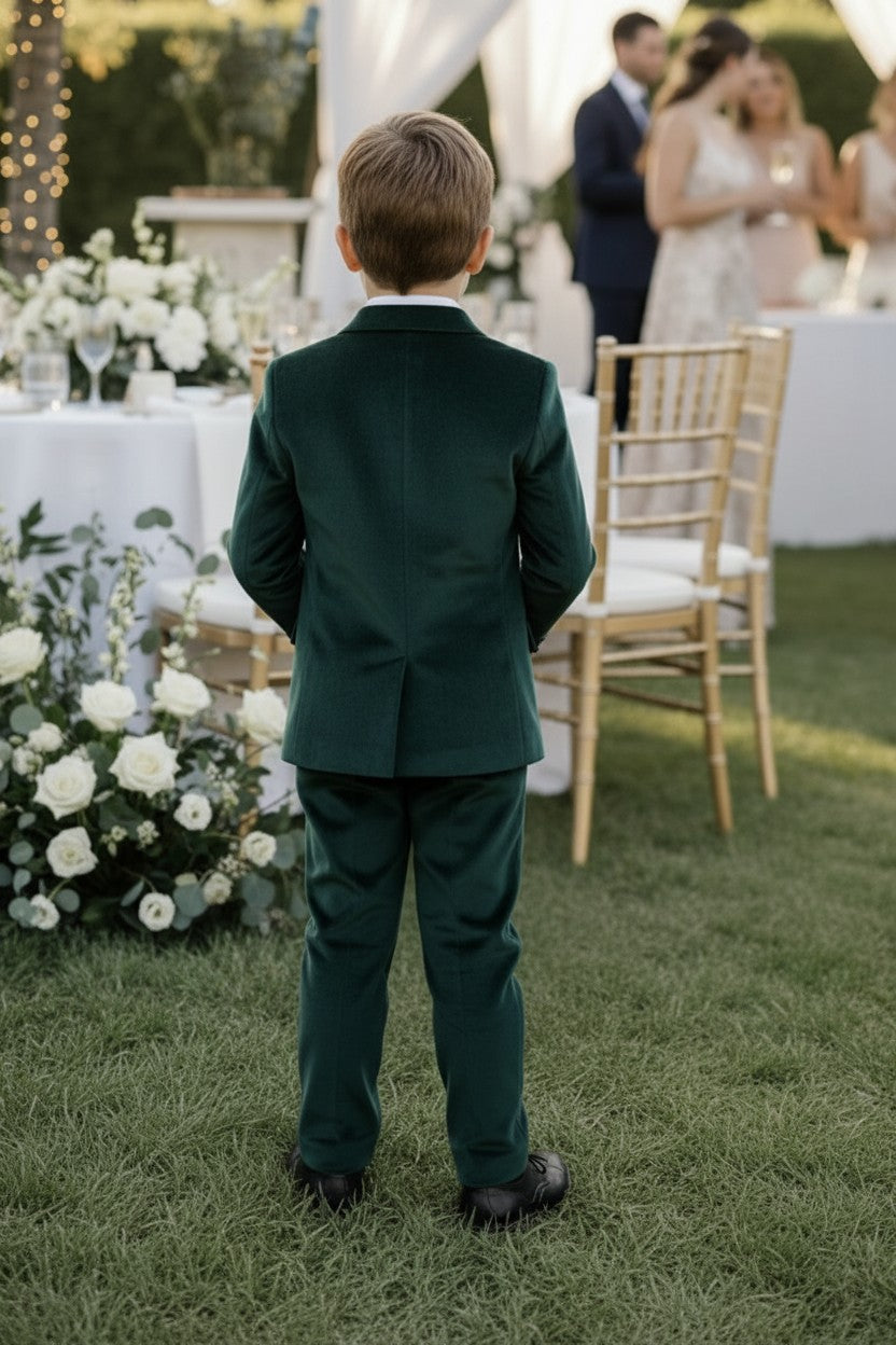 HANOVER EMERALD VELVET 3PC. SUIT