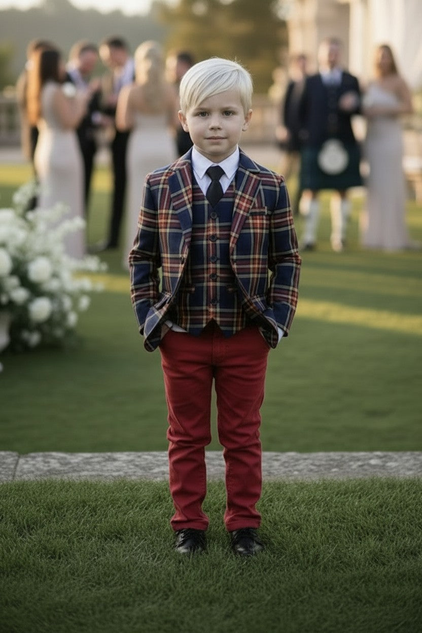 STEWART TARTAN 3PC. SUIT