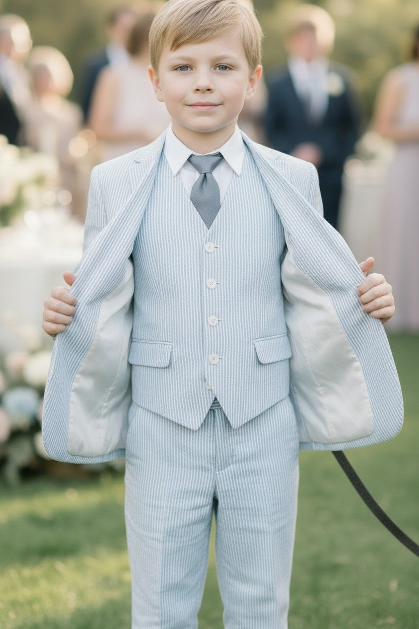 ASHFORD SEERSUCKER 3 PC. SUIT