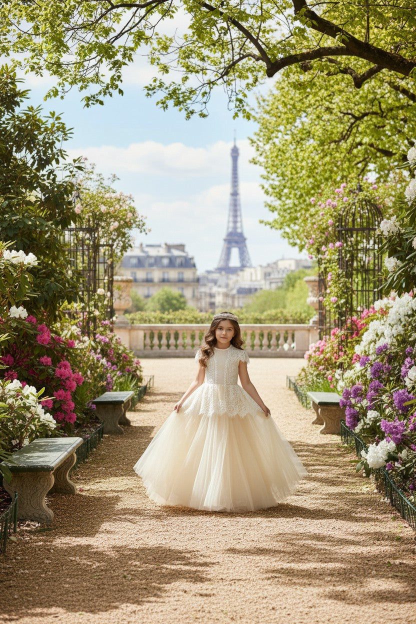 GWENDOLYN GOWN-WHITE/NATURAL