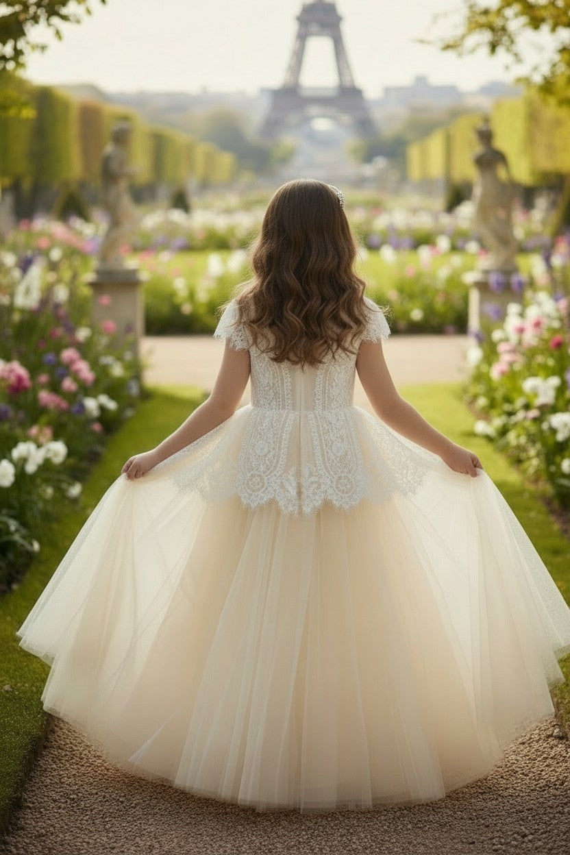 GWENDOLYN GOWN-WHITE/NATURAL