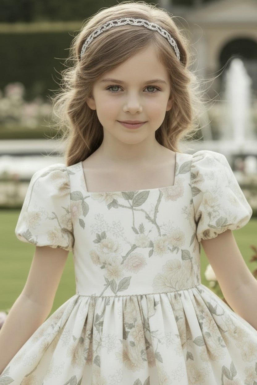 ARIELLE DRESS IVORY FLORAL