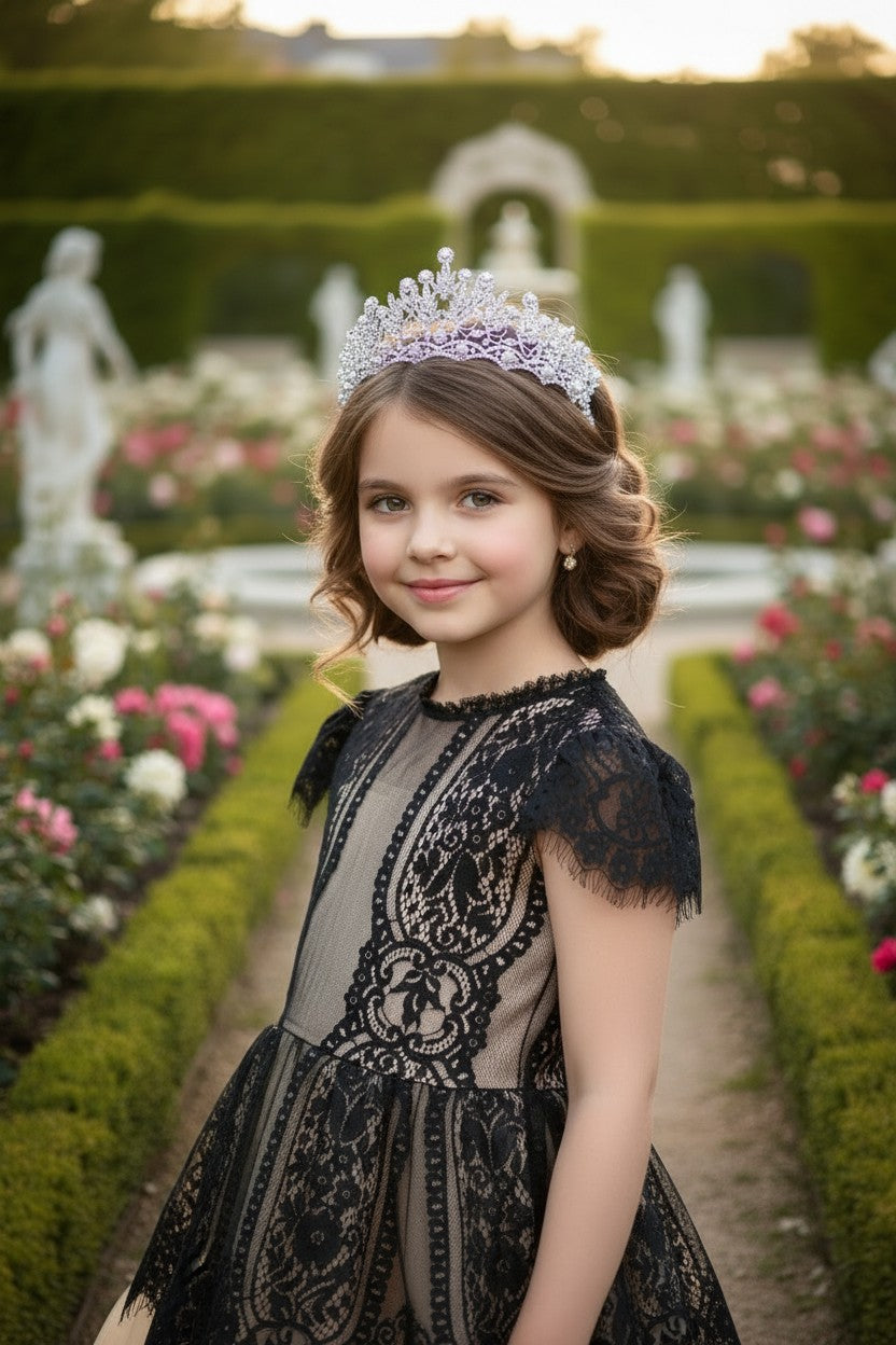 GWENDOLYN GOWN BLACK/NATURAL